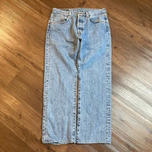 Vintage Levi's 501XX Button Fly Jeans Men's Size 32X27 Medium Wash - Picture 1 of 14