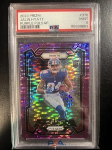 2023 Prizm Jalen Hyatt Purple Pulsar - Picture 1 of 2