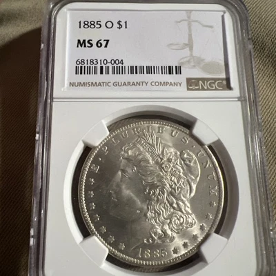 1885 O Morgan Silver Dollar NGC MS-67 - Image 1 of 4