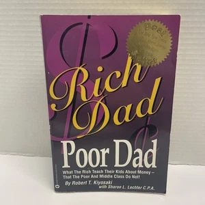 Rich Dad Poor Dad by Robert T. Kiyosaki (Paperback, 2000) Preowned - Picture 1 of 17