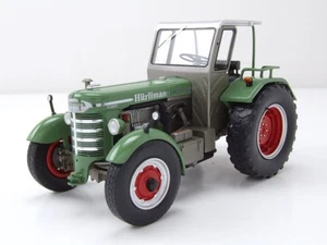 Hürlimann D 200 S tractor con cabina verde modelo coche 1:32 Schuco - Imagen 1 de 8