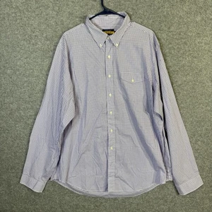 Ralph Lauren Rugby Herren lila-weiß kariertes Hemd mit Knopfleiste Größe XXL - Bild 1 von 10