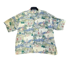 VINTAGE Waikiki Wear by Cherokee Hawaiian Shirt Mens Large - Picture 1 of 6