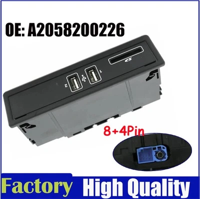 USB Port Socket Unit for Mercedes Benz W205 W213 W253 A2058200226 - Image 1 of 4