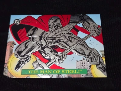 1993 Skybox DC Bloodlines The Man Of Steel! S1 Foil Embossed insert Trading Card - Image 1 of 3