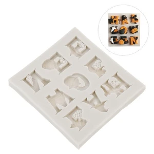 Silicone Cake Mould Letter Moulds for Decorating Halloween Trim Mold - Picture 1 of 12