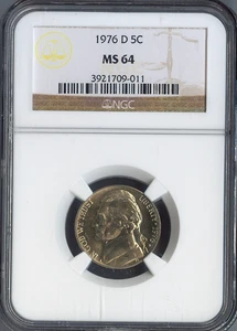 1976-D Jefferson Nickel NGC MS64 Holiday Sale 🎁 - Bild 1 von 2