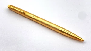 BOLÍGRAFO VINTAGE YARD O LED EN GRANO DE CEBADA DORADO LAMINADO HECHO EN INGLATERRA - Imagen 1 de 8