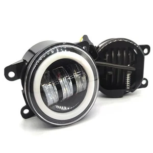 Sleek Design 4 Inch Round LED Fog Lights Ideal for Jeep For Wrangler Upgrades - Picture 1 of 18