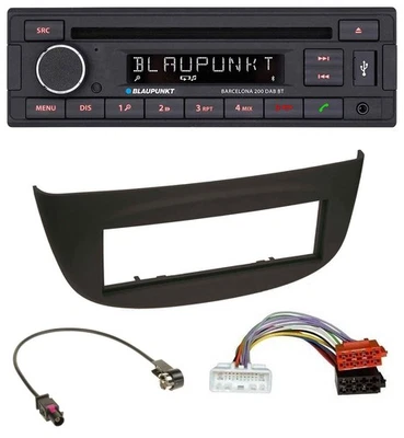 Blaupunkt USB DAB CD Bluetooth MP3 Autoradio für Renault Twingo ab 2015 schwarz - Bild 1 von 4