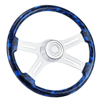 Volante de madera de 18 pulgadas y 4 radios para camiones Kenworth, Volvo, Freightliner Foto 1 de 4