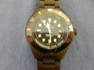 #342 mans black ion s..steel STEINHART ocean 44 dive automatic date waatch - Image 1 of 4