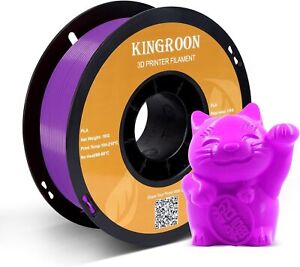 Kingroon 1KG Roll FDM 3D Printer Filament PLA 1.75 mm Purple Consumables Bundles
