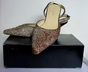 Nuevos Zapatos Colin Stuart Estampado Leopardo con Eslinga Trasera-Talla 9 1/2-en Caja Original - Imagen 1 de 5