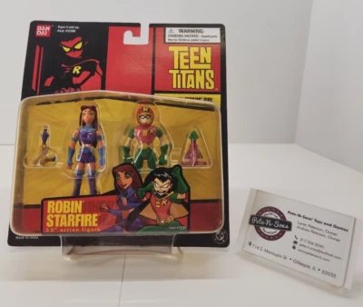 Ban Dai DC Comics 2003: Teen Titans GO! Juego de figuras Robin & Starfire 3,5 pulgadas Foto 1 de 4