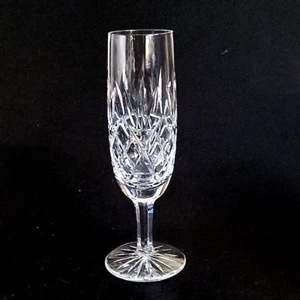 CESKA CSK3 CHAMPAGNE FLUTE, Cut Lead Crystal, 7 3/8", 8 oz, Signed - Picture 1 of 4