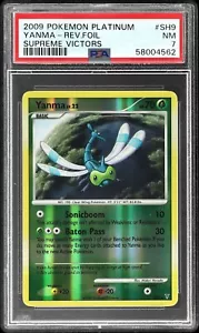 Yanma SH9 Supreme Victors SHINY REVERSE HOLO Vintage Pokemon TCG Card PSA 7 NM - Picture 1 of 2