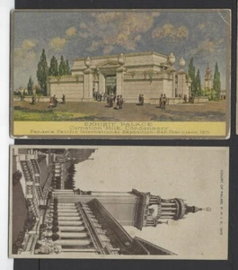 Par, postales de recuerdo de anunciantes famosos, clavel + Ghirardelli, 1915 PPIE - Imagen 1 de 2