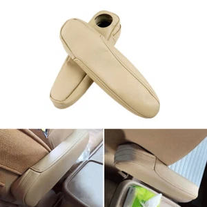 2pcs Black Leather+ Sponge seat armrest protector Cover For Honda CRV 2002-2006 - Picture 1 of 10