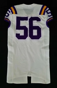 LSU Tigers Game-Used Road Jersey Lightly Worn by #56 With Nameplate Removed - 44 - Picture 1 of 6