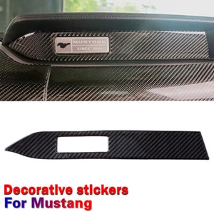 Consola interior de tablero de fibra de carbono panel recorte coche para Ford Mustang 2015-2019 - Imagen 1 de 8