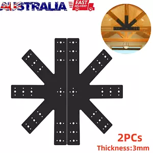 2PCs 24''x13.5'' Gable Plate Pergola Truss Roof Plate Connector Powder Coated - Picture 1 of 8