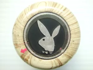 Playboy Shift Knob 4 Wood Zebra Paint Screw Pitch 10 x 1.5 No Box Used - Picture 1 of 9