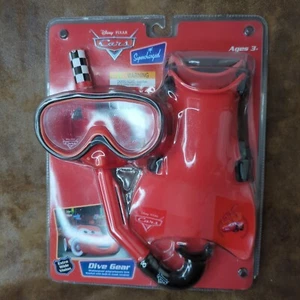 Childrens Disney Pixar Cars Dive Gear Set Snorkel Fins Mask 3+ - Picture 1 of 8