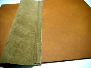 Smooth Leather panels 4 pieces Large 18" x 24" first Quality SADDLE - Picture 1 of 5