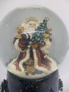 Boyds Bears "Joy To The World" Weihnachtsmann mit Teddybären musikalische Beleuchtung - Bild 1 von 3