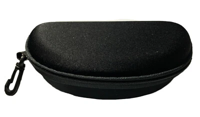 Estuche rígido con cremallera para gafas de sol protector viaje moda con clip para cinturón Foto 1 de 4