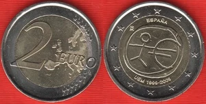 Spain 2 euro 2009 "EMU - Introduction of the Euro" BiMetallic UNC - Picture 1 of 1