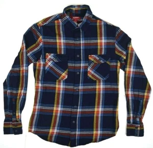 Vintage Plaid Flannel Shirt Arizona Size S 90s 00s Rainbow Shadow Plaid Grunge - Picture 1 of 6