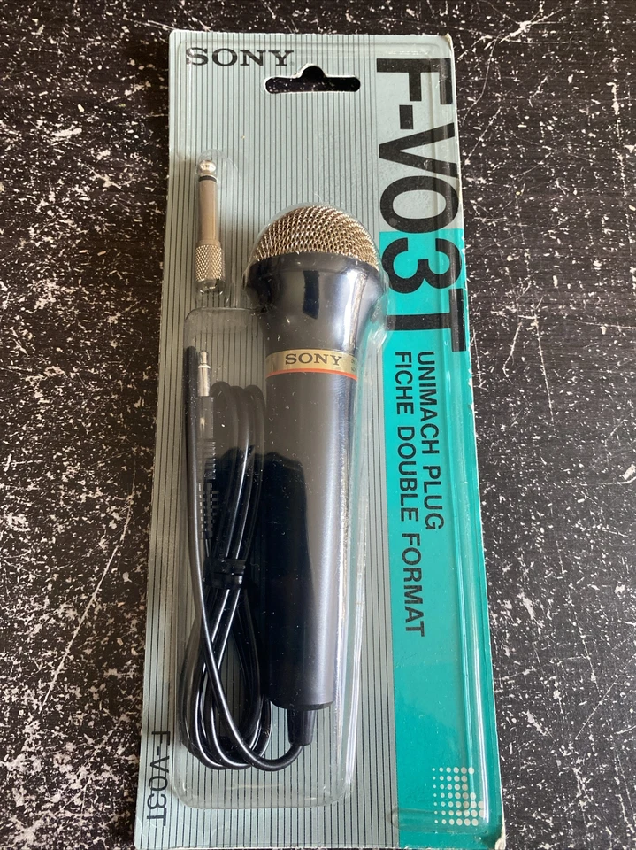 Sony F-V03T Dynamic Microphone Mic IMP 5000  - Japan NEW - Image 1 of 4