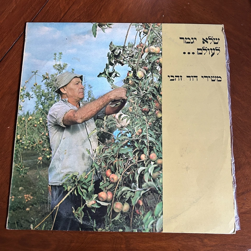 DAVID ZAHAVI SONGS ( Zahvi ) Hed-Arzi BAN 14653 ISRAELI Folk LP Kibbutz 1977 - Image 1 of 3