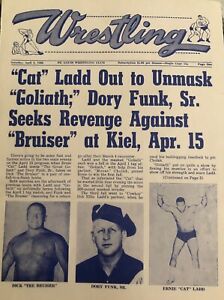 St. Louis wrestling program 1966 Ernie Ladd Dory Funk The Bruiser Great Goliath