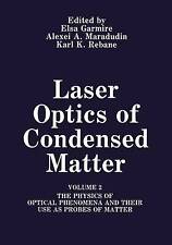 Laser Optics of Condensed Matter - 9781461366584