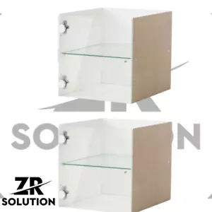 Ikea KALLAX Inserto con Porta in Vetro Bianco 33x33 Risparmio Spazio Design Home Office - Foto 1 di 2