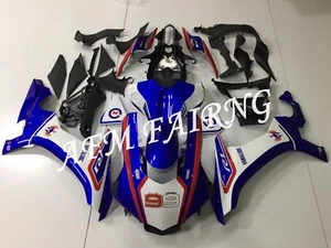 Blue White ABS Injection Mold Bodywork Fairing Kit Panels for YZF R1 2015-2017 - Picture 1 of 5