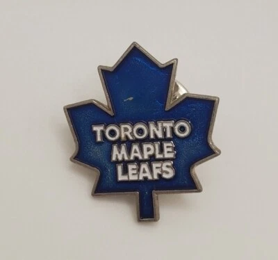 TORONTO MAPLE LEAFS NHL Hockey Lapel Hat Vest Pin Pinchback Leaf Logo Pin - Image 1 of 3