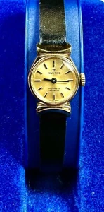 Rare Vintage Ladies Incabloc 17 Jewels Swiss Manual Watch, Gold Plated 17mm RUNS - Picture 1 of 4