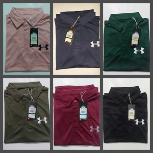 UNDER ARMOUR MENS GOLF POLO SHIRT UA PERFORMANCE HEAT GEAR STRETCH 2.0 - Picture 1 of 14