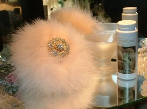 Whimsical ~ 6 oz Perfumed Dusting Powder Puff & Stand by Renditions - Picture 1 of 6