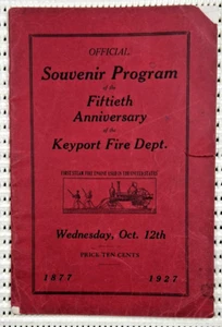 1877-1927 Keyport New Jersey Fire Department 50th Anniversary Illustrated 36pg - Picture 1 of 10