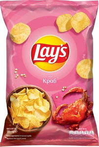 5 Packs Lays Potato Chips Crab Flavor 120g (600g total) EXP 11.2025 and up - Picture 1 of 1