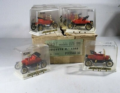 Guisval N° 9 Ford T Lizzie 1911 Lotto Di 8 In Cartone Rivenditore 1/43 Scatola - Immagine 1 di 4