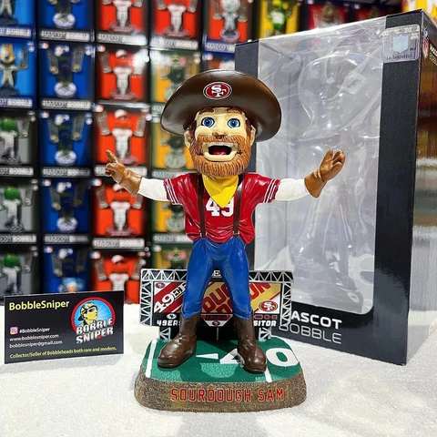 SOURDOUGH SAM San Francisco 49ers Mascot Scoreboard Edition NFL Bobblehead Cover