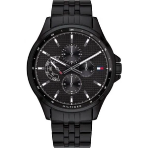Tommy Hilfiger Black Steel Men's Multifunction 1791611 - Foto 1 di 4