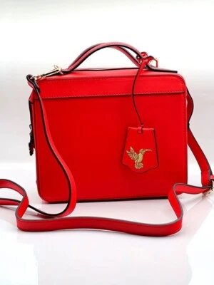 ESTÉE LAUDER Estee Lauder Faux Leather Train Case Bag Limited Edition with Strip & Handle