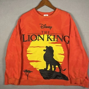 Disney The Lion King Sweater Men’s 3XL Orange Simba Graphic Authentic - Picture 1 of 11